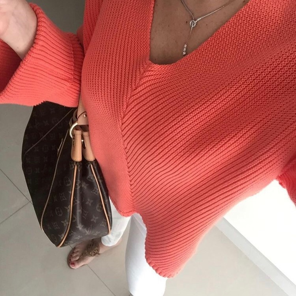 Free People Coral Sweater